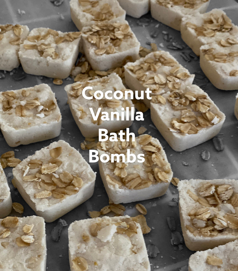 Bath bombs/shower melts Vanilla Coconut Oatmeal