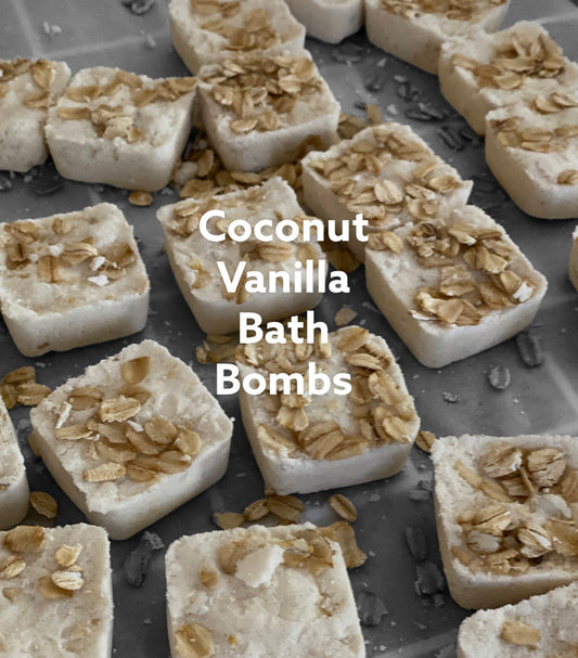 Bath bombs/shower melts Vanilla Coconut Oatmeal
