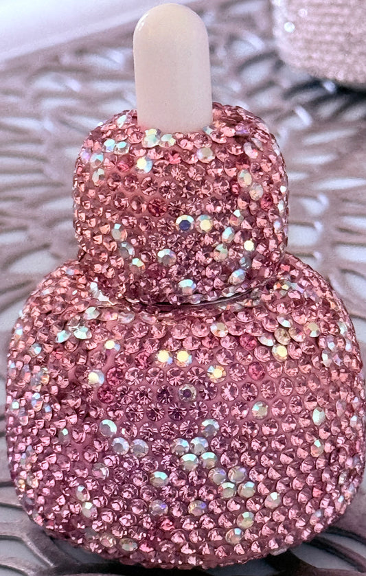 Body Oil- 2 oz. Pink Rhinestone with rhinestone top