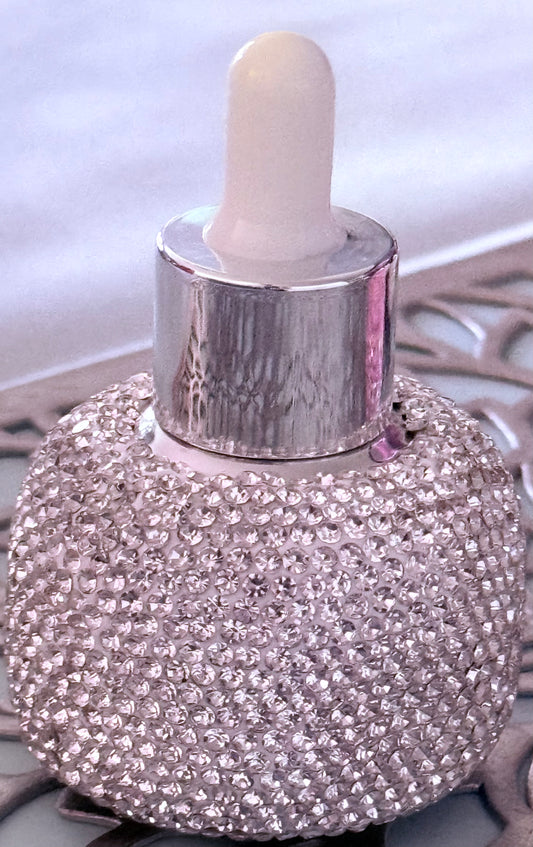 Body Oil- 2 oz. Silver Rhinestone with silver top